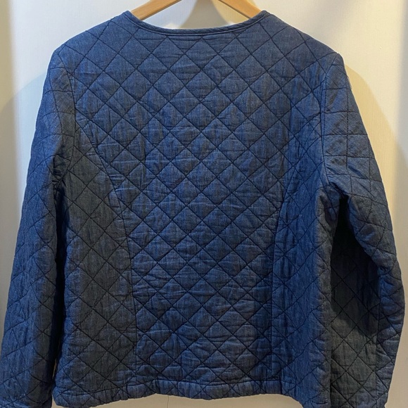 Petite medium Quilted indigo blue jacket. - Picture 7 of 13